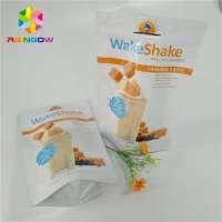 High quality food grade aluminum foil stand up bags ziplock mylar milk whey protein powder coconut meat packing pouch